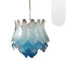 Vintage Murano Transparent Blue Glass Chandelier product image