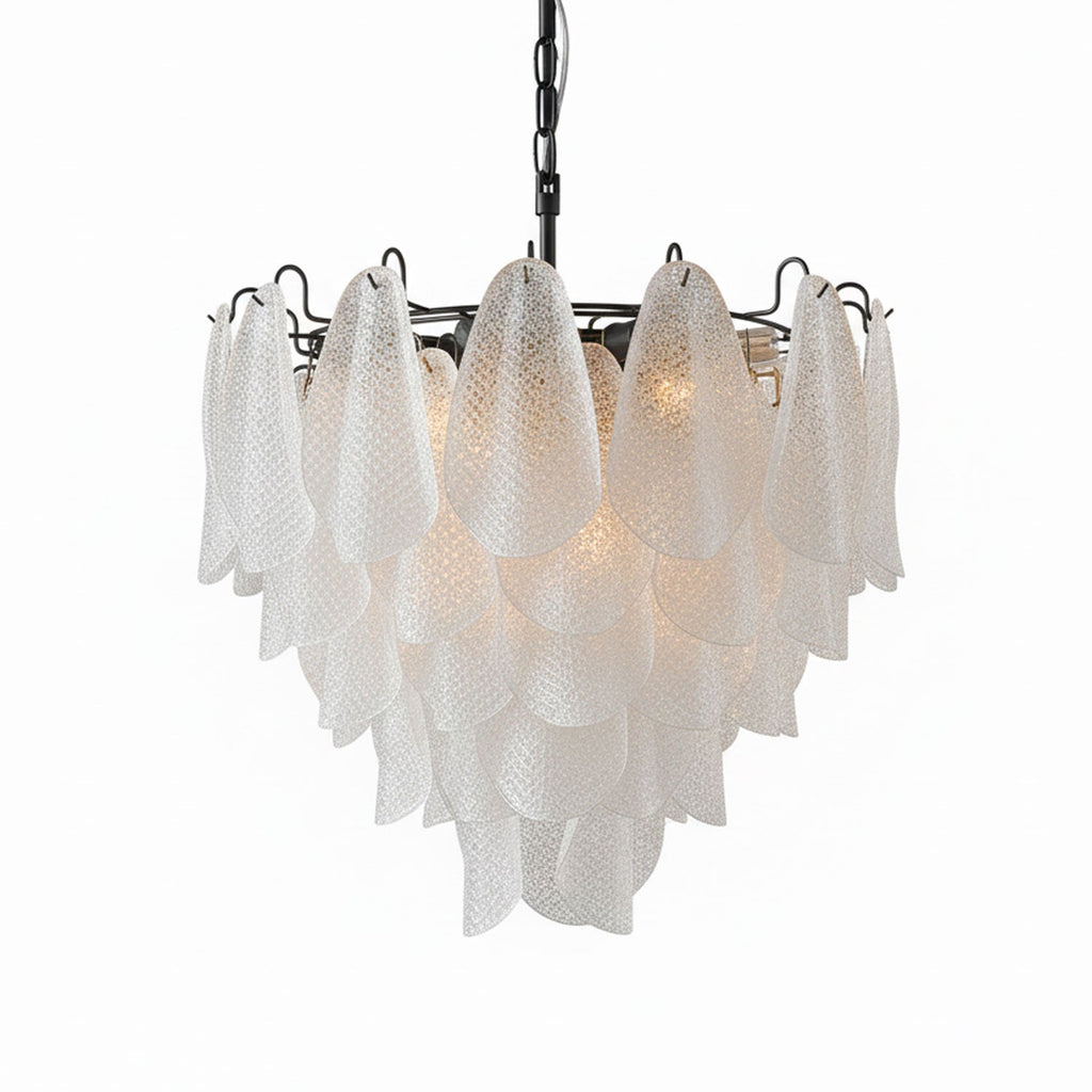 Glass Teardrop Chandelier Murano lighting by Bling Lighting Studio