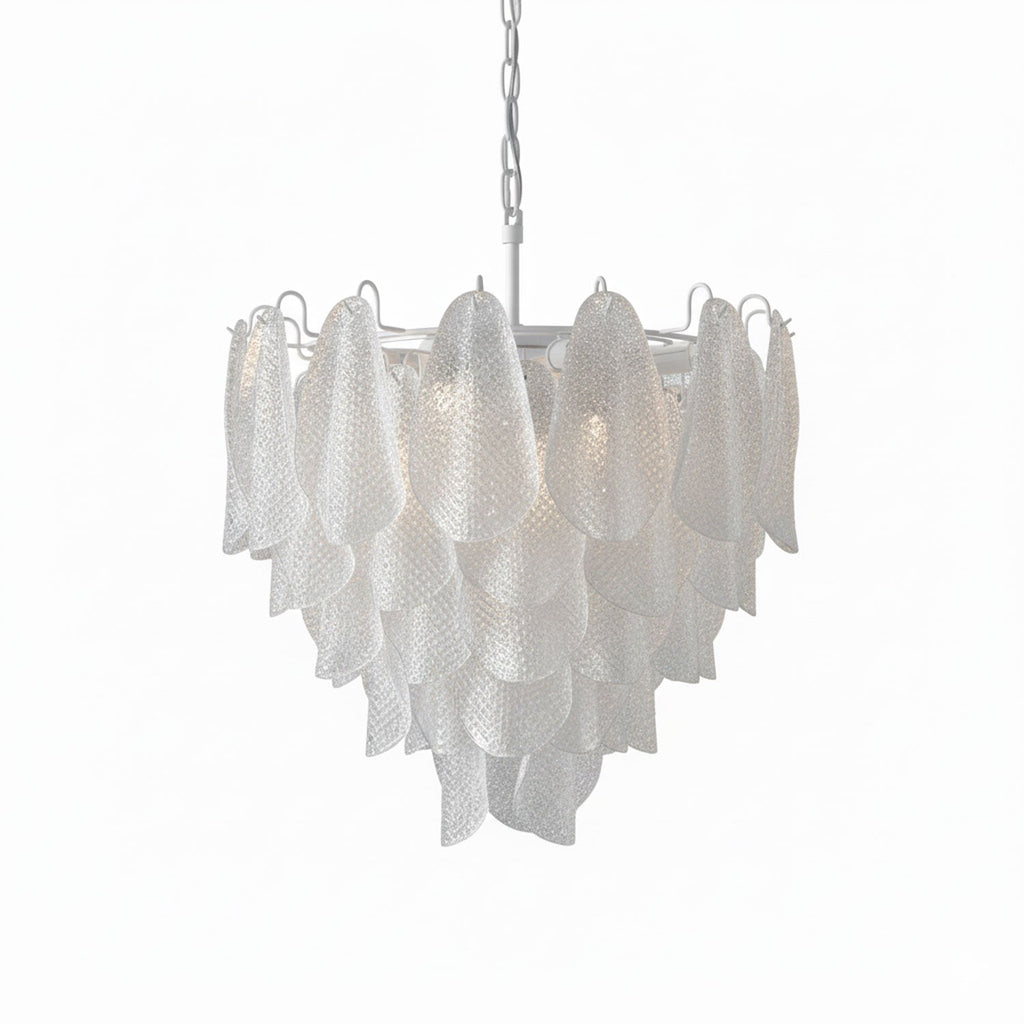 Glass Teardrop Chandelier Murano lighting by Bling Lighting Studio