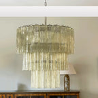 Murano Honey Glass Tube Chandelier product image