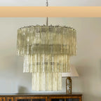 Murano Honey Glass Tube Chandelier product image
