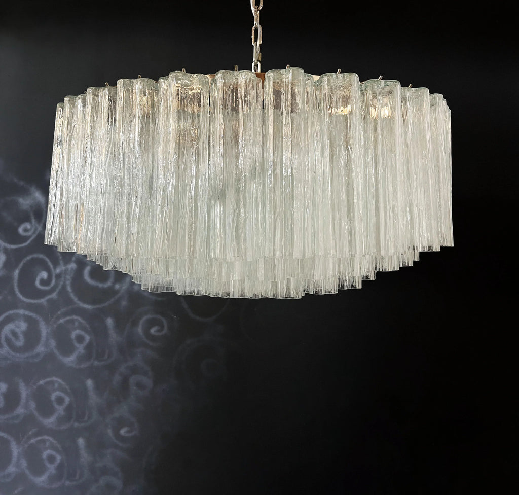 Murano Large Transparent Glass Tube Chandelier product image