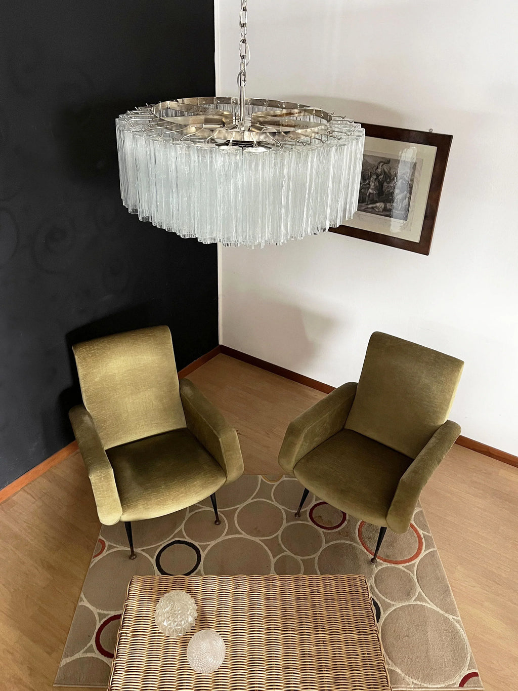 Murano Large Transparent Glass Tube Chandelier product image