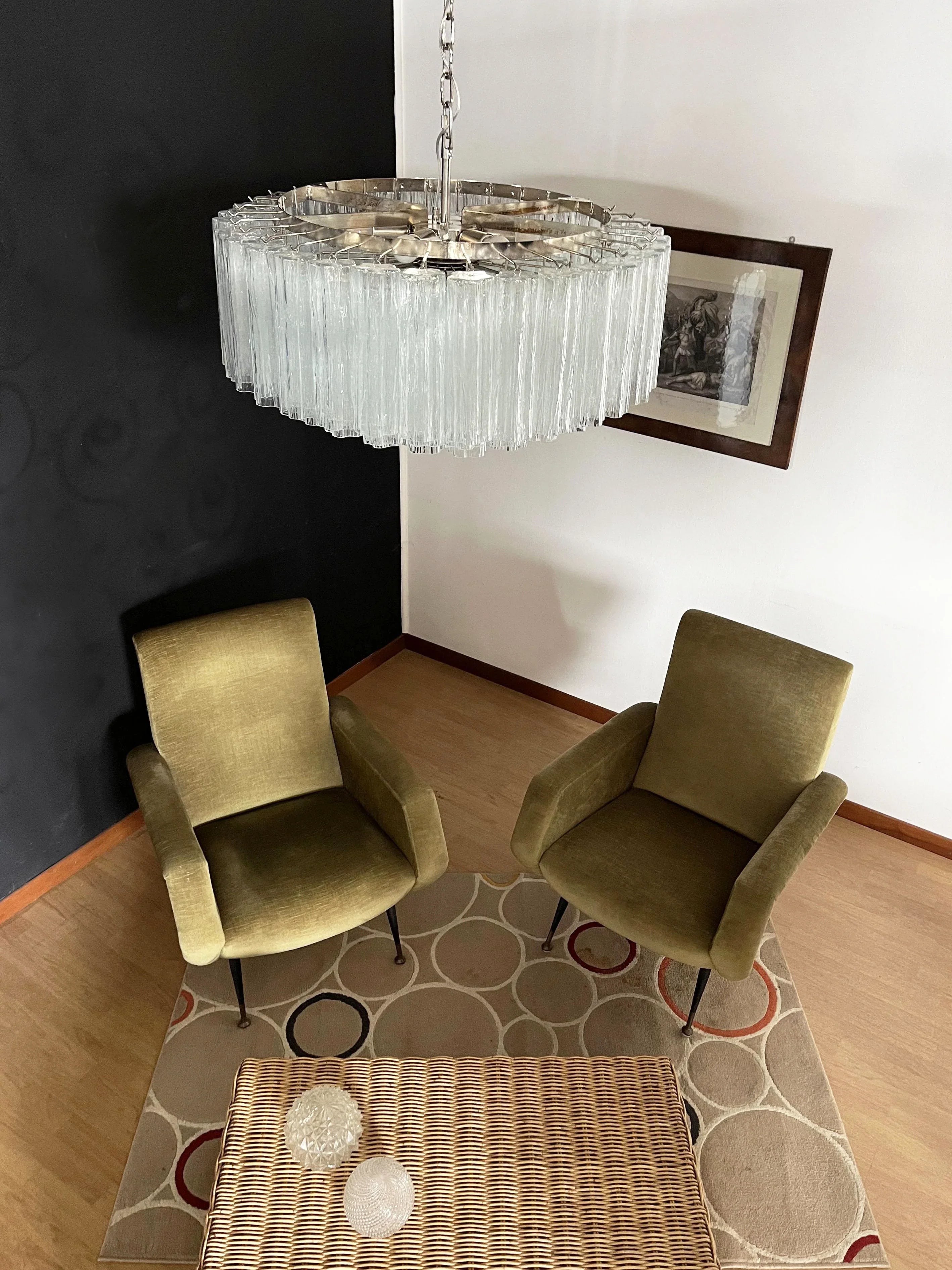 Murano Large Transparent Glass Tube Chandelier product image