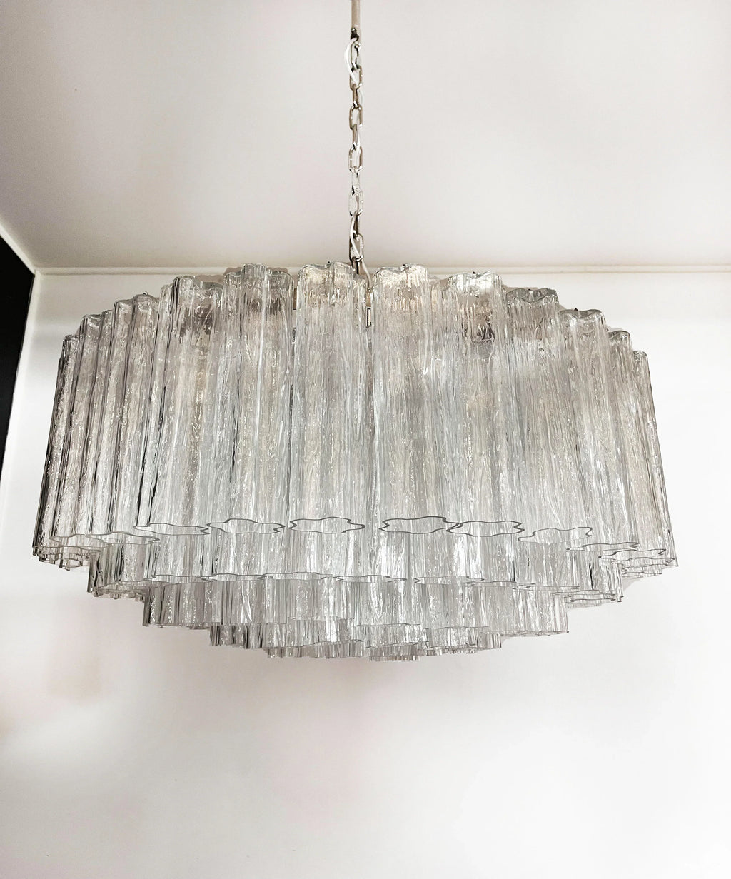 Murano Large Transparent Glass Tube Chandelier product image