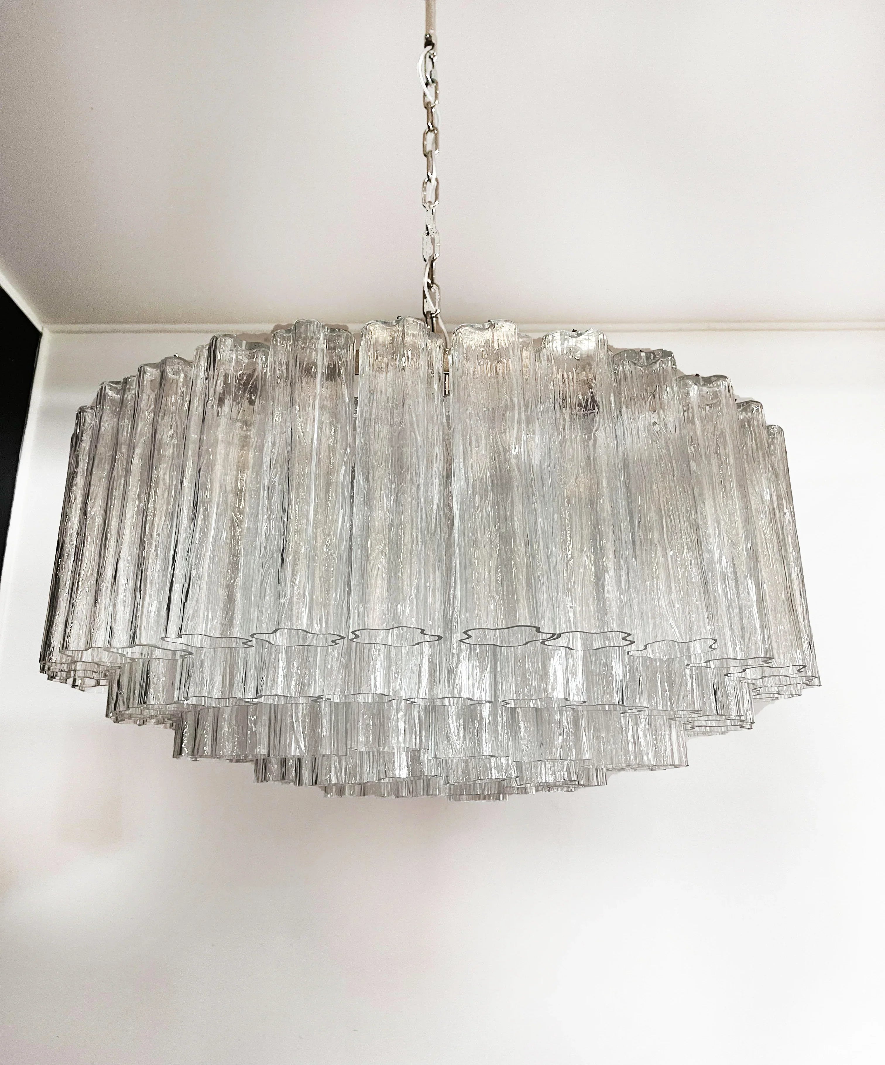 Murano Large Transparent Glass Tube Chandelier product image