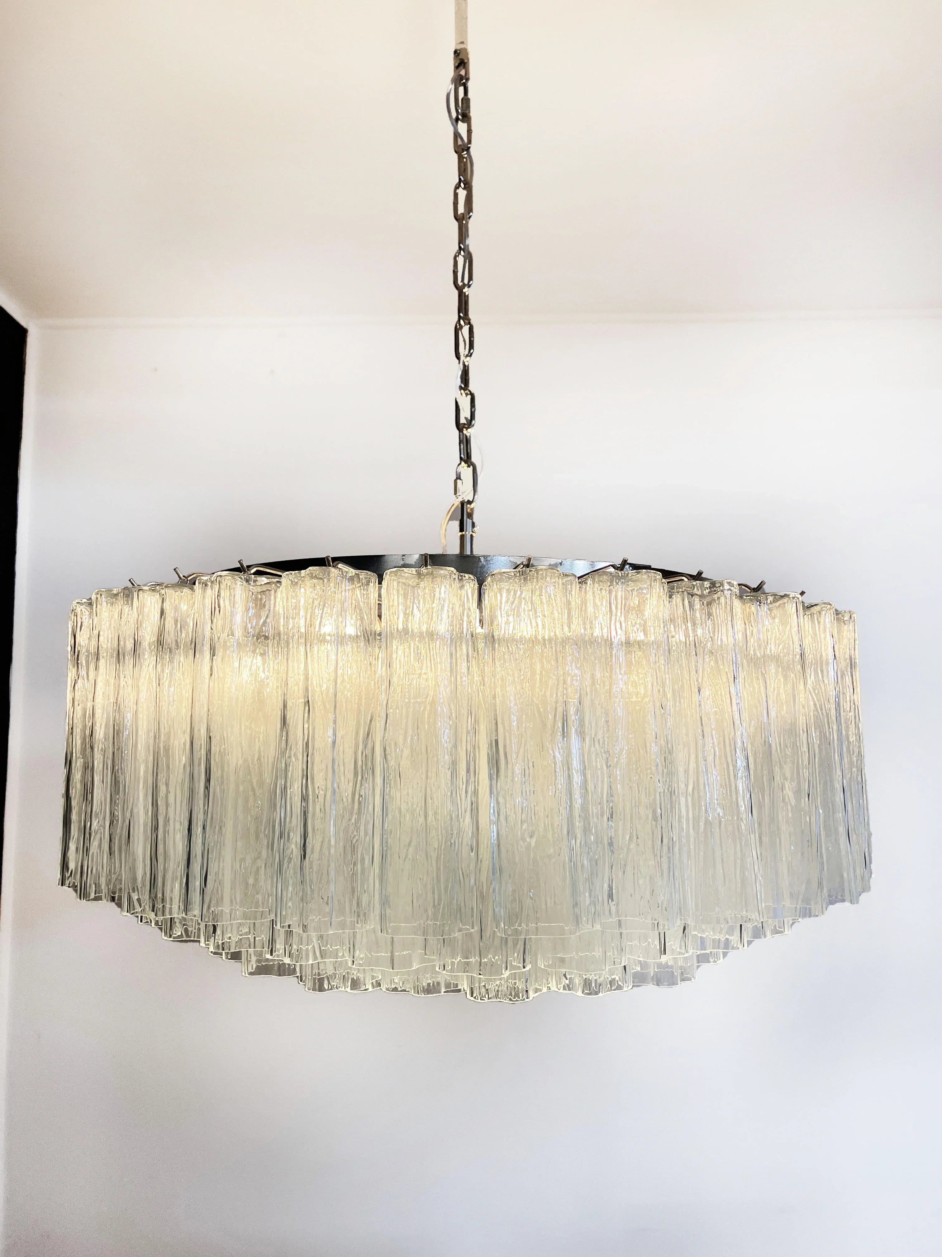 Murano Large Transparent Glass Tube Chandelier product image