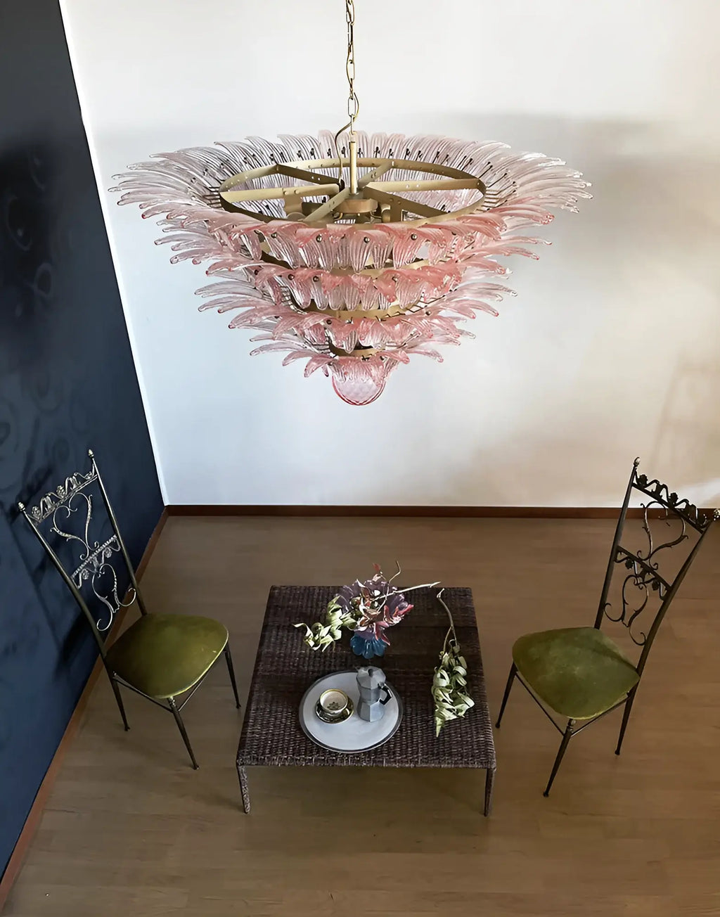 Murano Palmette Pink Chandelier product image