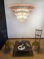 Murano Palmette Pink Chandelier product image