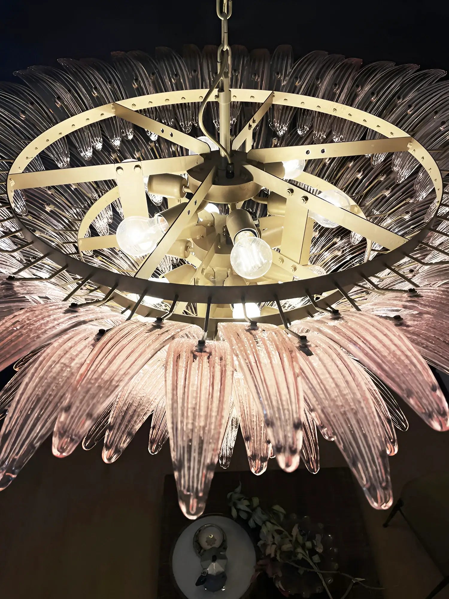 Murano Palmette Pink Chandelier product image