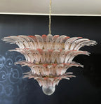 Murano Palmette Pink Trasparent Chandelier product image