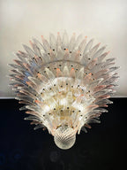 Murano Palmette Pink Trasparent Chandelier product image