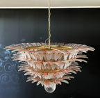 Murano Palmette Pink Trasparent Chandelier product image