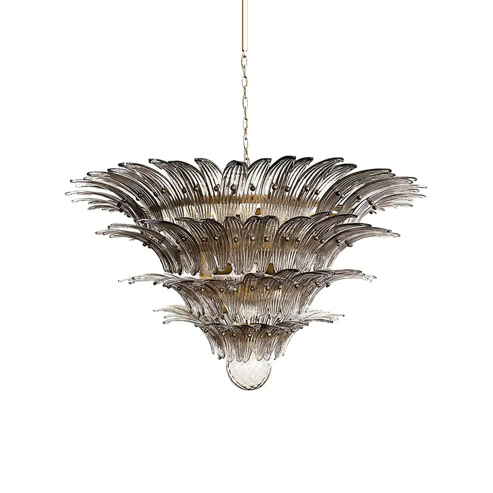Palmette Murano Smoked Glass Chandelier product image