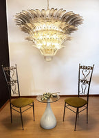 Palmette Murano Smoked Glass Chandelier product image
