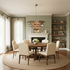 Palmette Murano Smoked Glass Chandelier product image