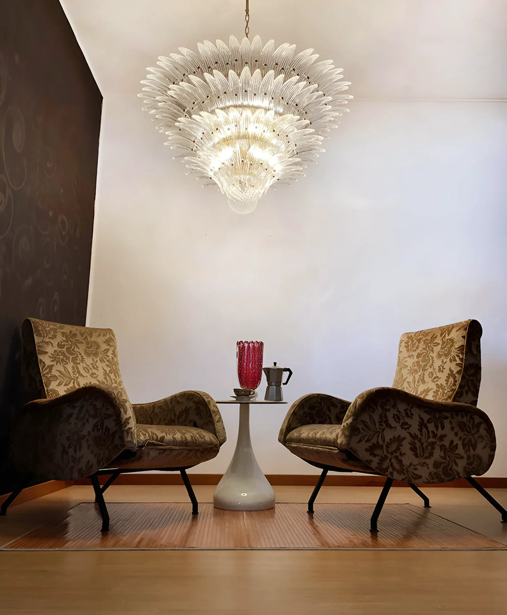 Murano Palmette Transparent Chandelier product image