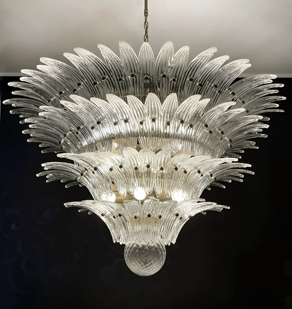 Murano Palmette Transparent Chandelier product image