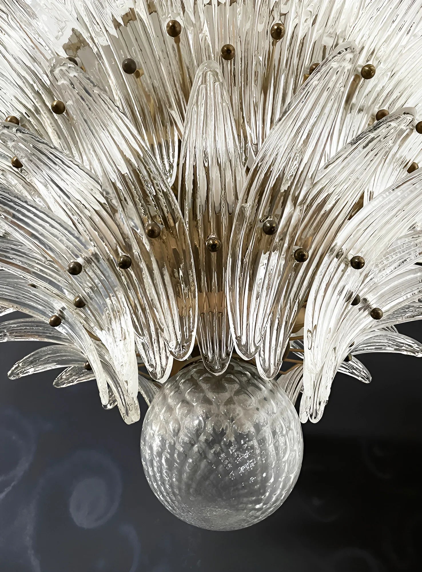 Murano Palmette Transparent Chandelier product image