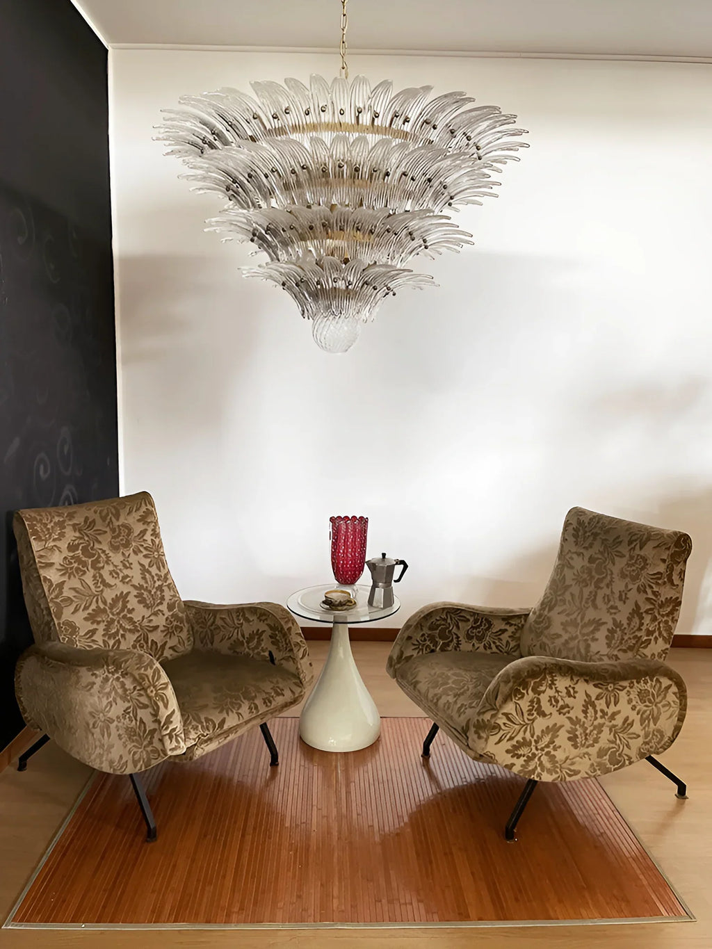 Murano Palmette Transparent Chandelier product image