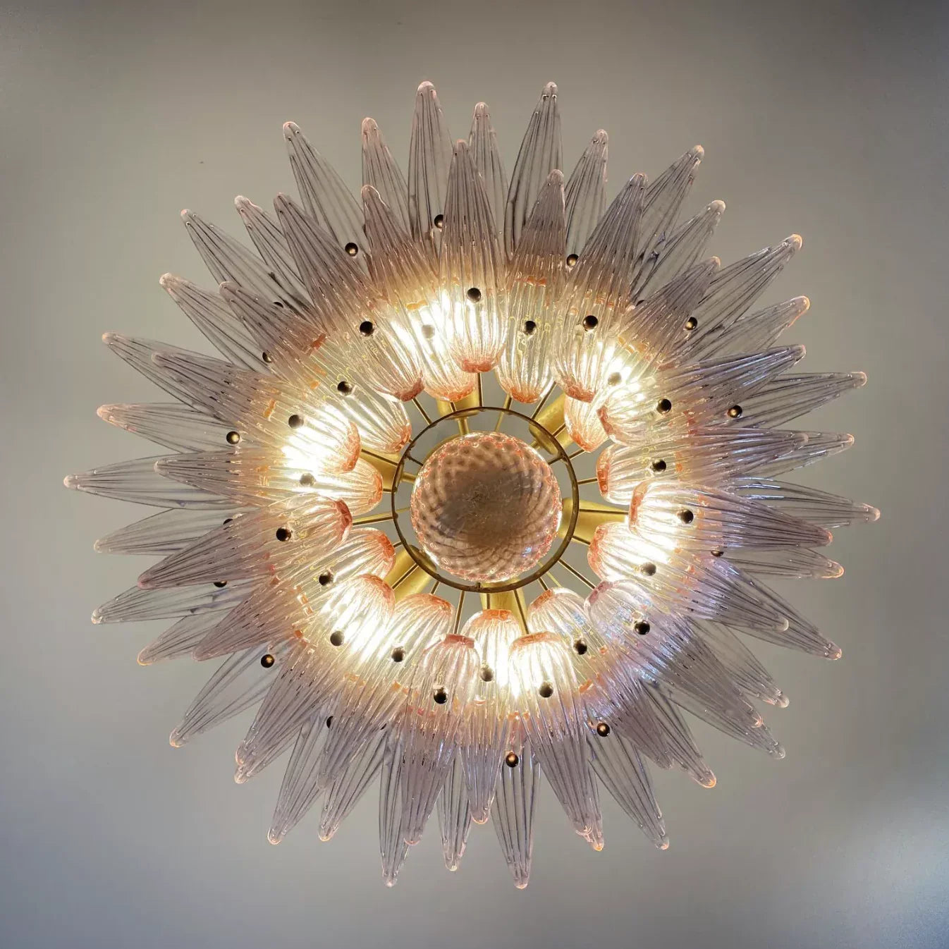Murano Palmette Pink Chandelier product image