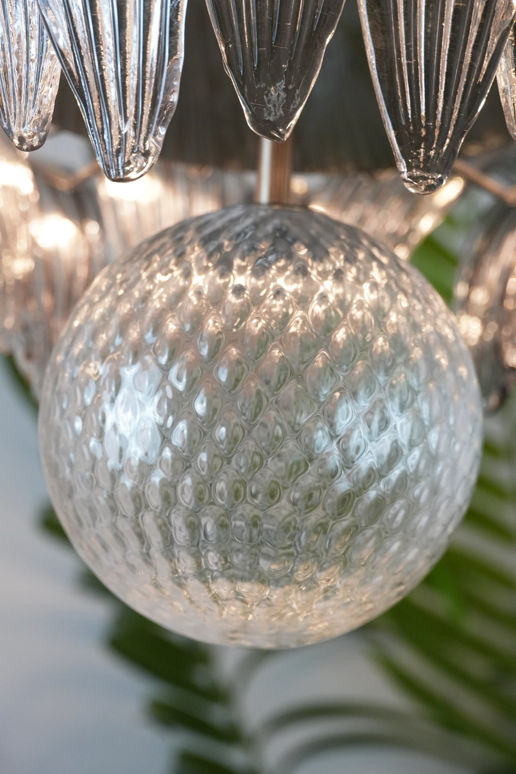 Murano Palmette Smoked Chandelier product image