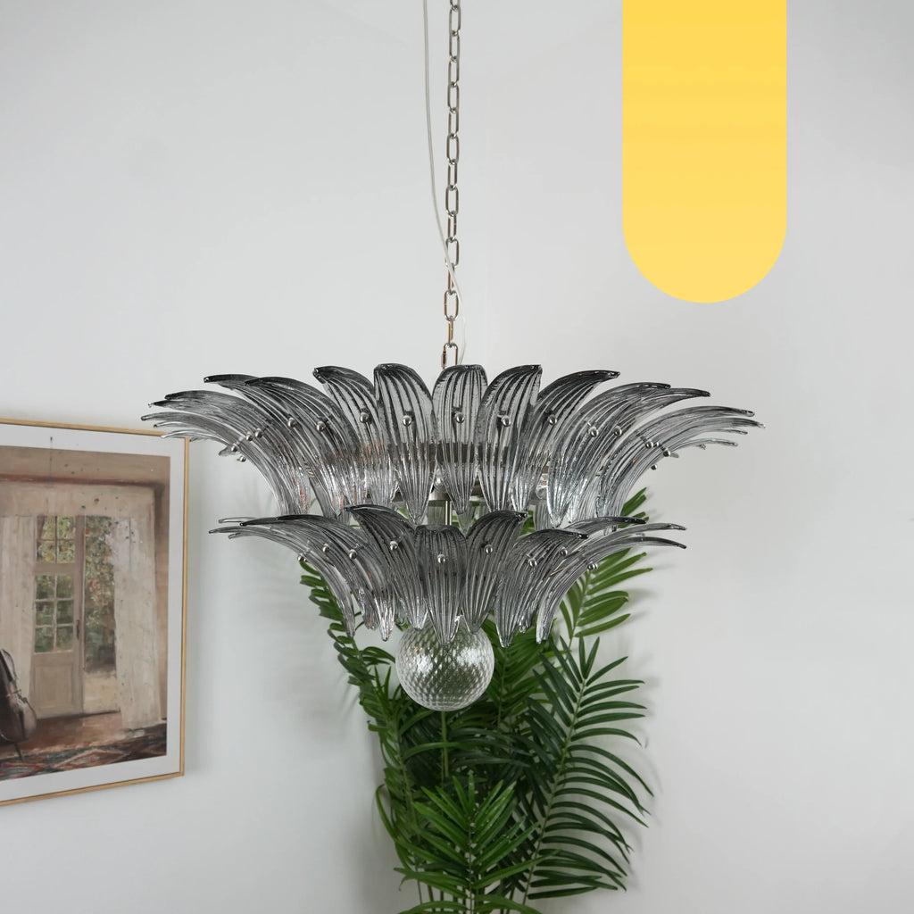 Murano Palmette Smoked Chandelier product image