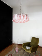 Murano Pink Glass Petal Chandelier product image