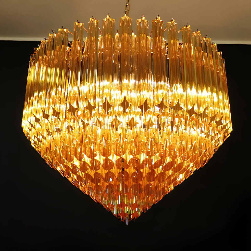 Murano Prisms Amber Chandelier product image