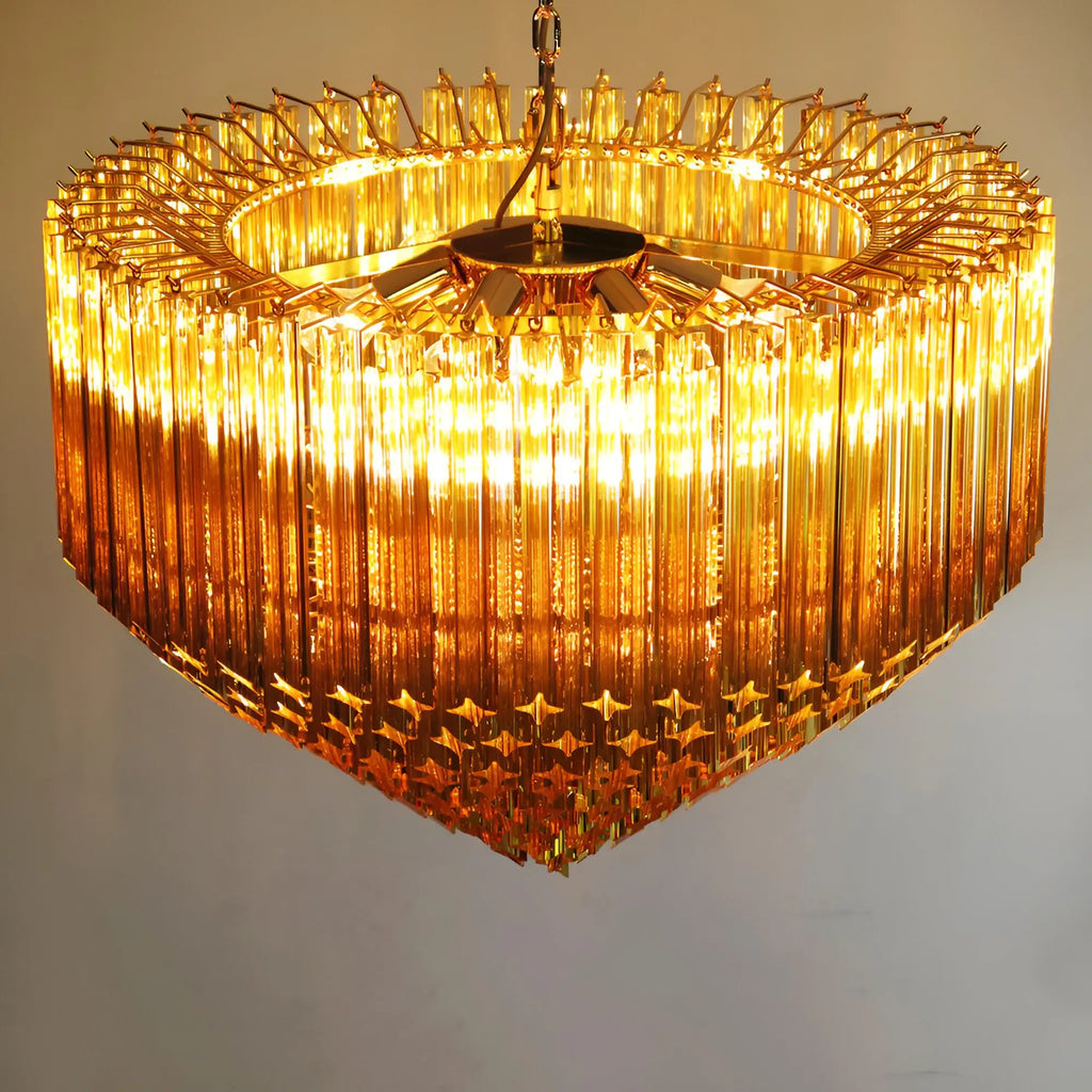Murano Prisms Amber Chandelier product image