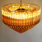 Murano Prisms Amber Chandelier product image