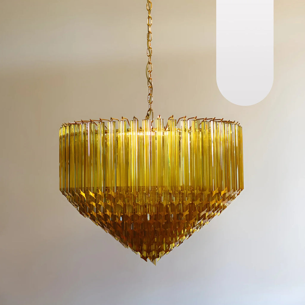 Murano Prisms Amber Chandelier product image
