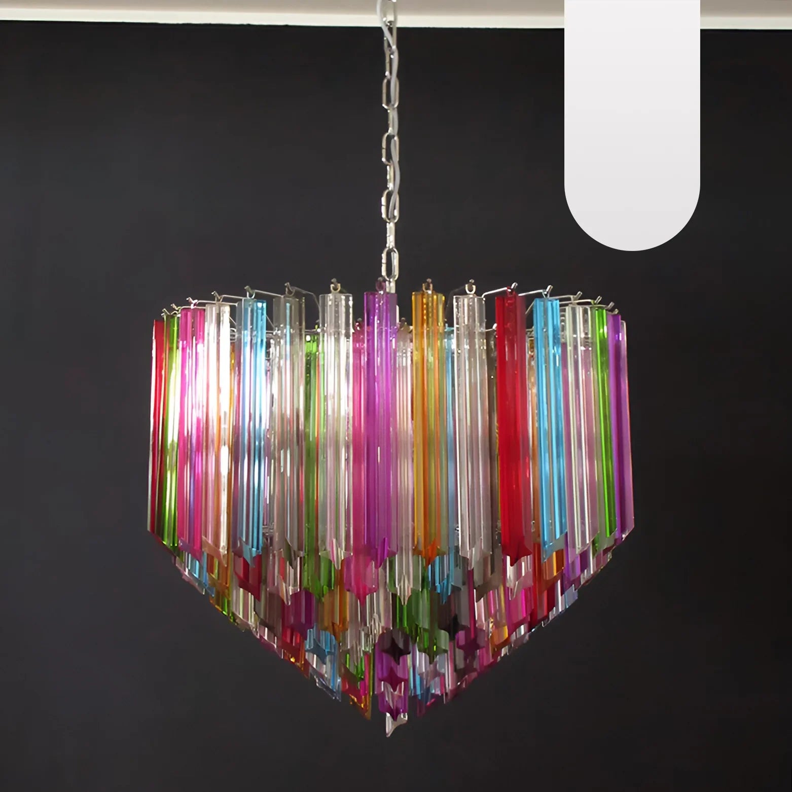 Murano Prisms Multicolored Chandelier product image