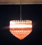 Murano Quadriedri Prisms Pink Chandelier product image