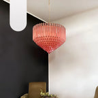 Murano Quadriedri Prisms Pink Chandelier product image