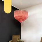 Murano Quadriedri Prisms Pink Chandelier product image