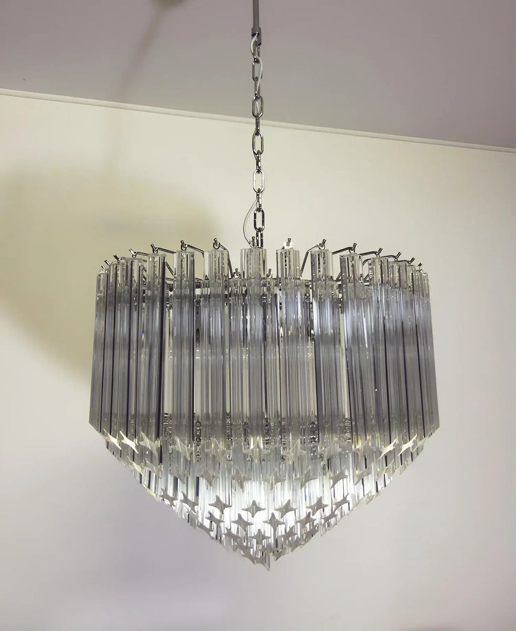 Murano Quadriedri Prisms Transparent Chandelier product image