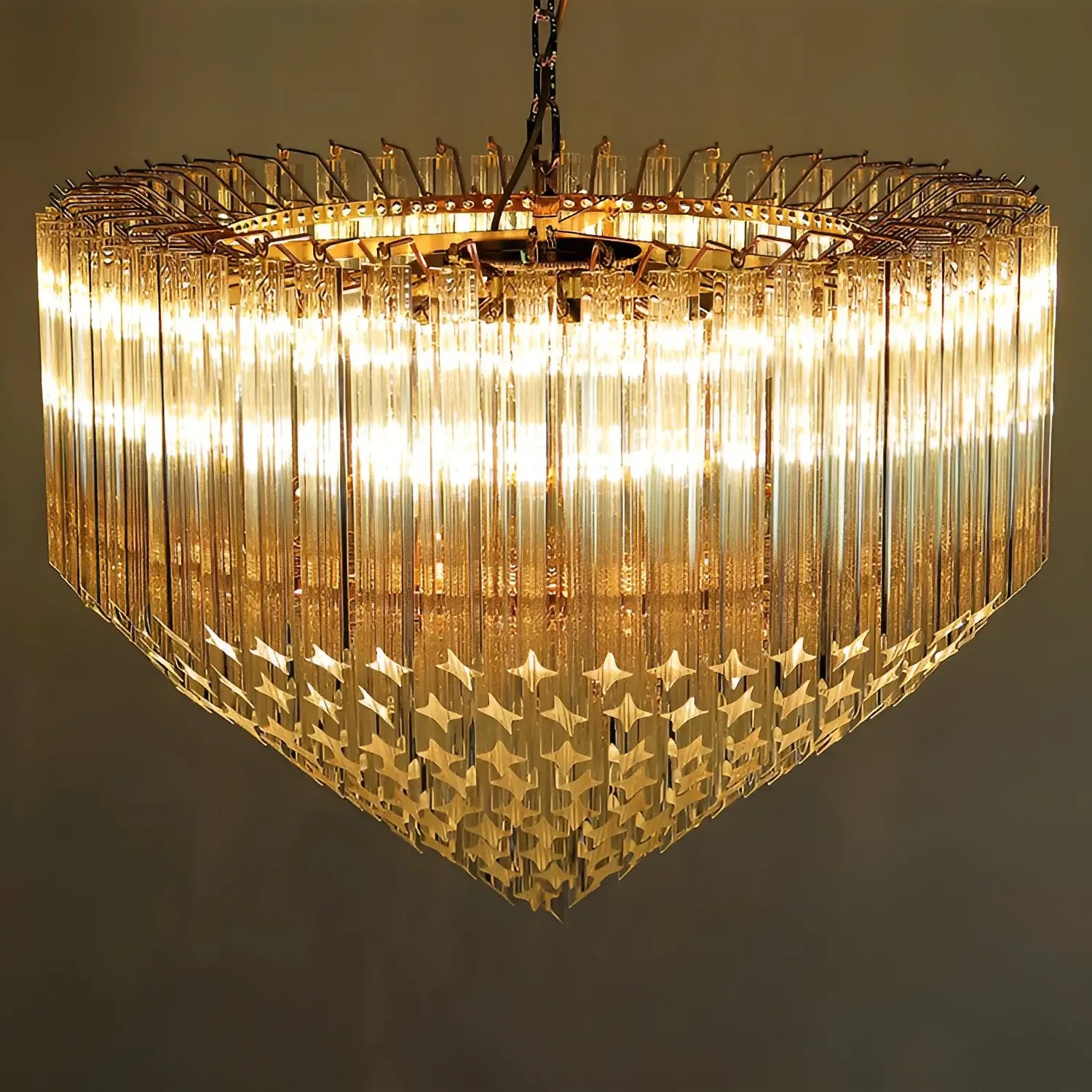 Murano Quadriedri Prisms Transparent Chandelier product image