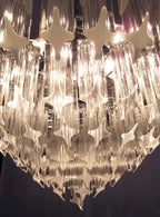Murano Quadriedri Prisms Transparent Chandelier product image