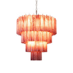 Murano Red Glass Tubes Chandelier product image