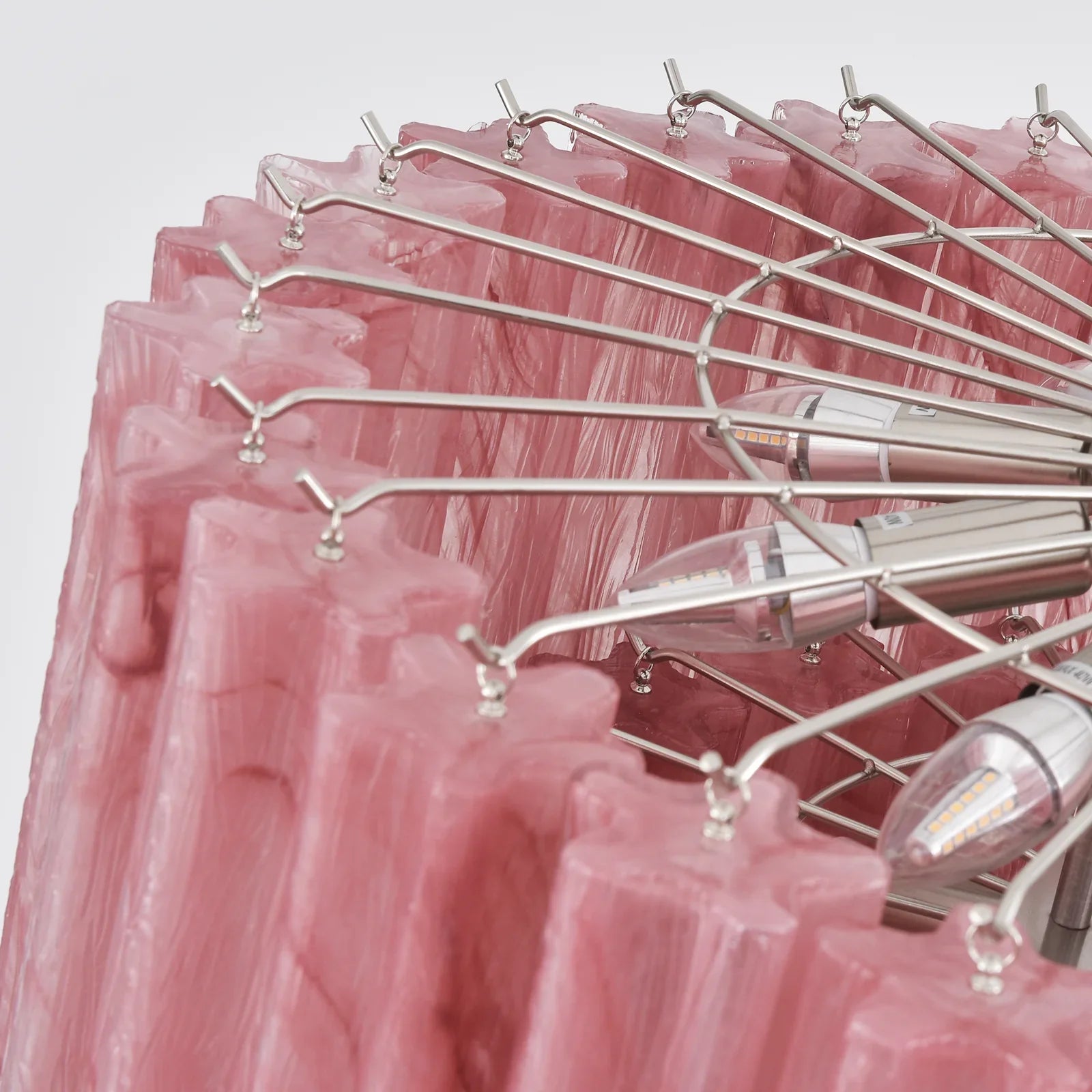 Murano Red Glass Tubes Chandelier product image