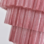Murano Red Glass Tubes Chandelier product image