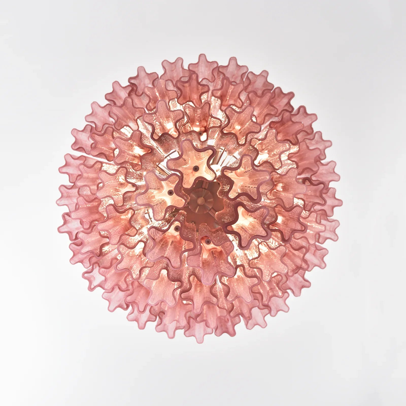 Murano Red Glass Tubes Chandelier product image