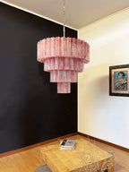 Murano Red Glass Tubes Chandelier product image