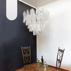 Murano Glass Leaves Transparent Chandelier product image