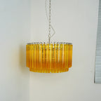 Murano Round Prisms Amber Chandelier product image