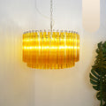 Murano Round Prisms Amber Chandelier product image