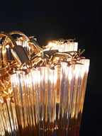 Murano Shaded Amber Prism Chandelier product image