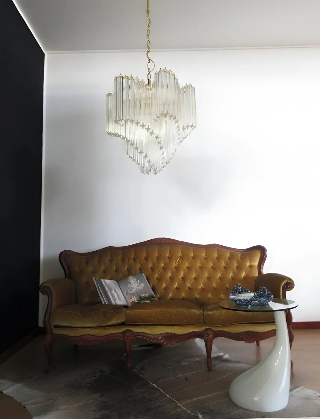 Murano Shaded Trasparent Prism Chandelier product image