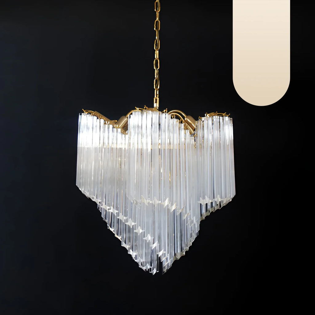 Murano Shaded Trasparent Prism Chandelier product image